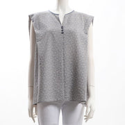 更紗フラワープリント総柄ブラウス