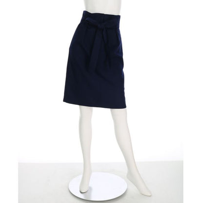リボンベルト付きセミタイトスカート