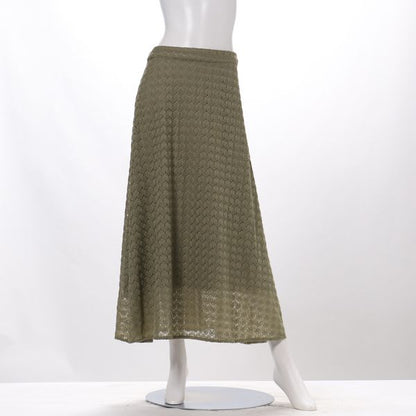 総レースフレアスカート