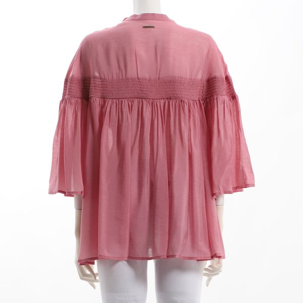 ゴムシャーリングブラウス