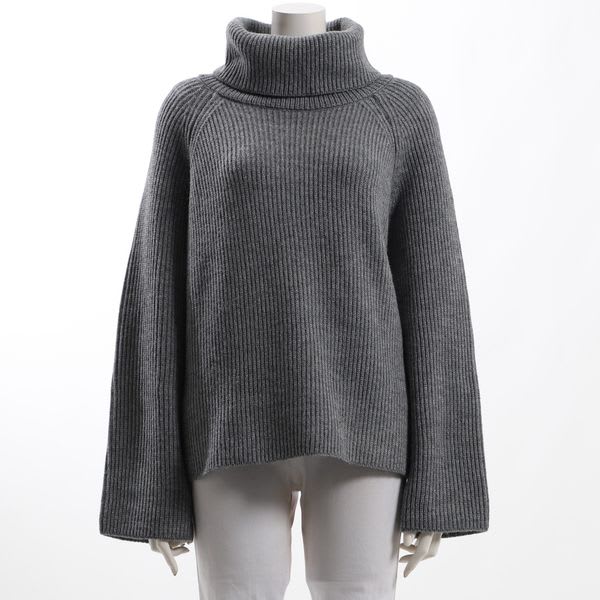 ワイドスリーブタートルネックニット