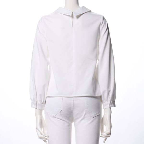 ロールカラーブラウス