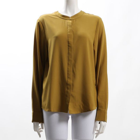 ゴールドボタン比翼ブラウス