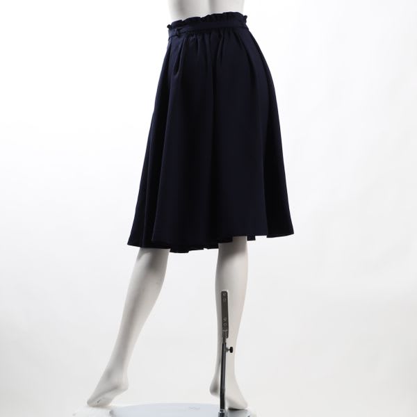 リボンベルト付きラッピングウエストスカート