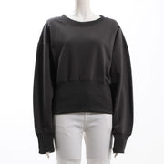 バックジップウエストリブプルオーバー