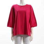 インショルダー切り替えラウンドネックカットソー