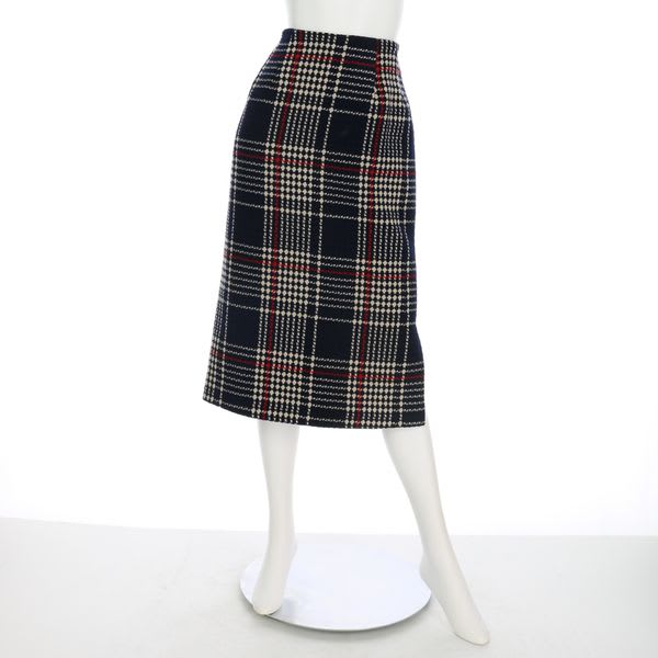 レトロチェックタイトスカート