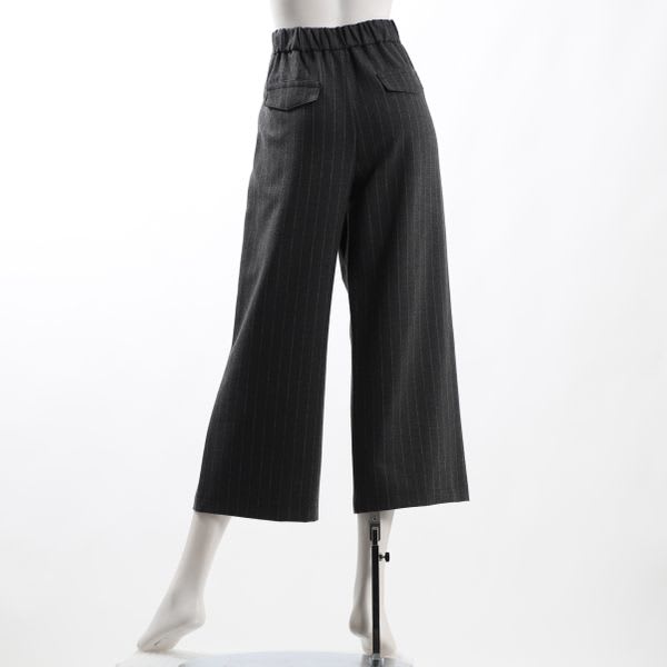 ピンストライプワイドパンツ