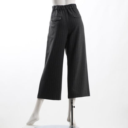 ピンストライプワイドパンツ