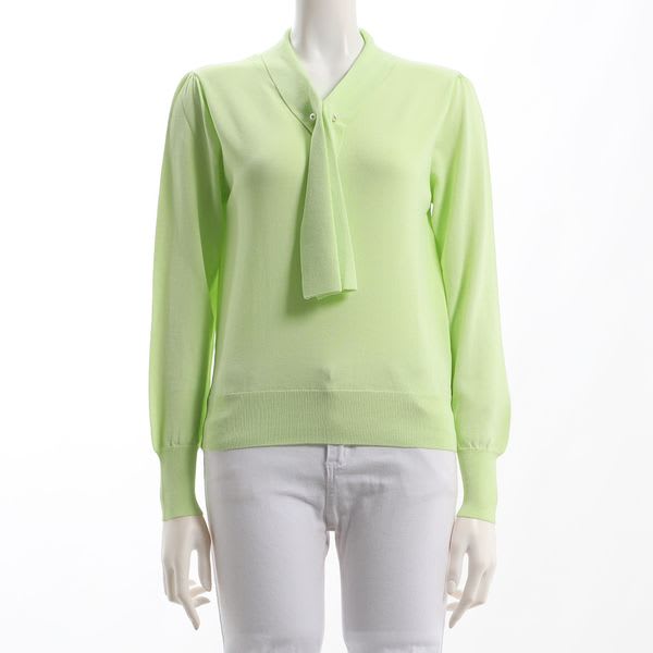 パールアクセントボウタイニット