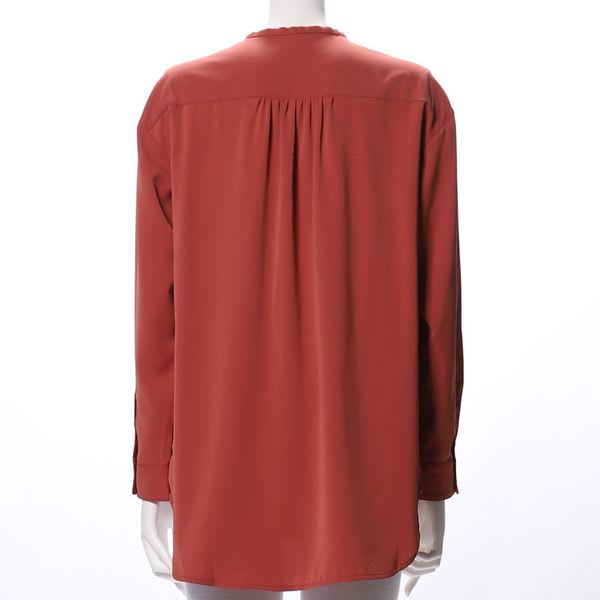 前開きリボンタイブラウス