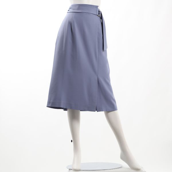 ウエストDカンベルトセミタイトスカート