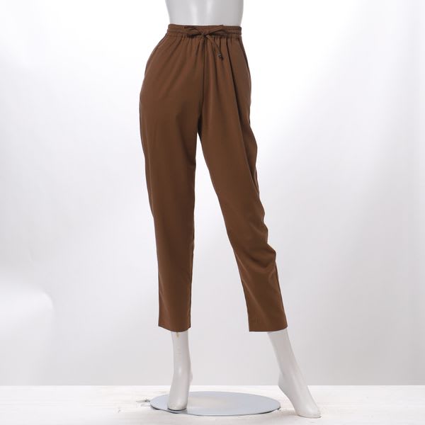ウエストゴムドロストテーパードパンツ