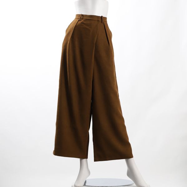 ラップ風デザインワイドパンツ