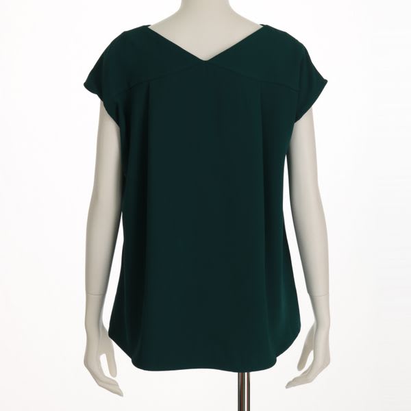 Vネックシンプルブラウス