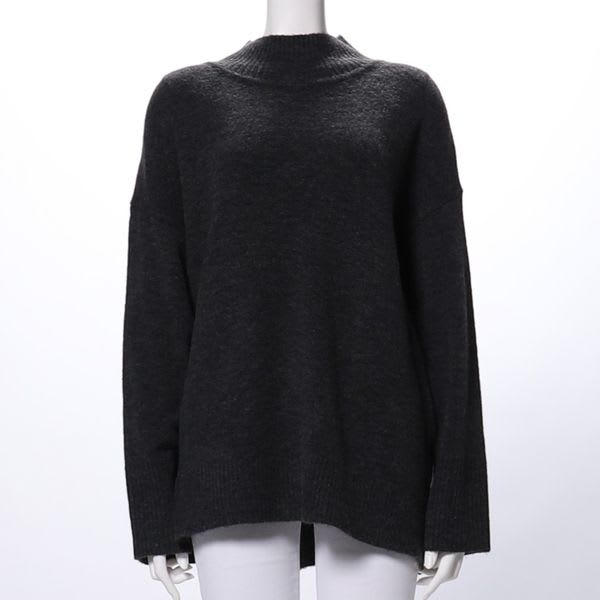 ヤクタッチハイネックニットプルオーバー