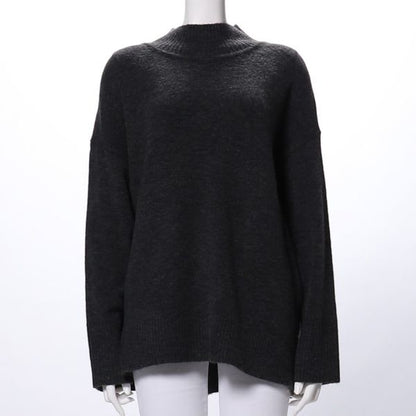 ヤクタッチハイネックニットプルオーバー