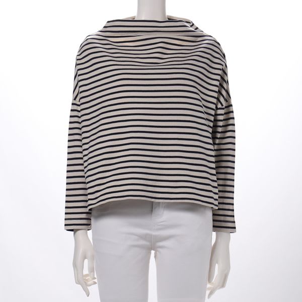 ボトルネックカットソー