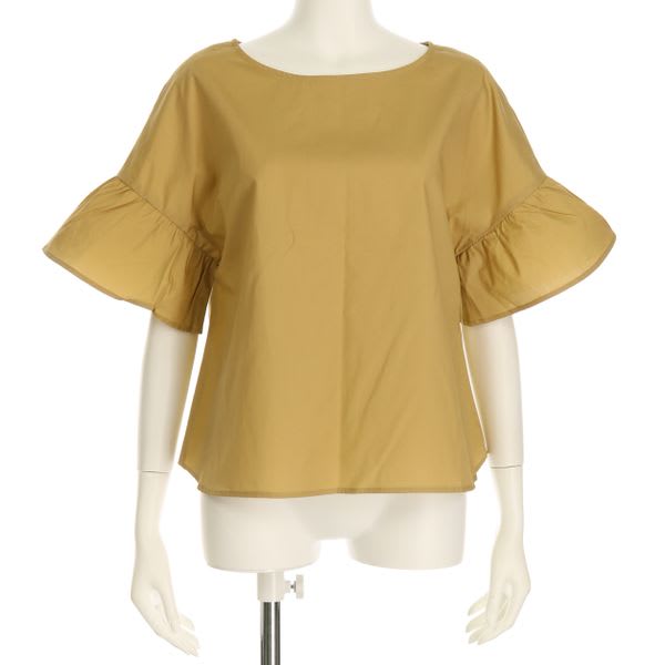 ざっくりシルエットフレアスリーブブラウス