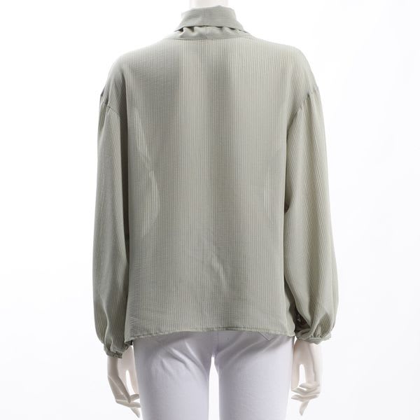 ボウタイデザインブラウス