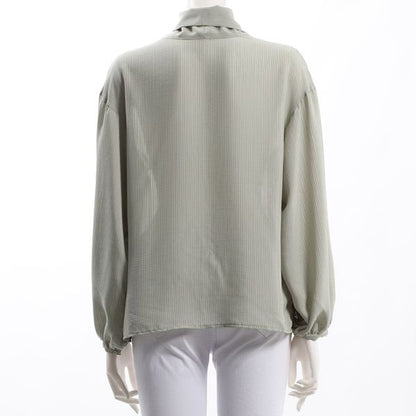 ボウタイデザインブラウス