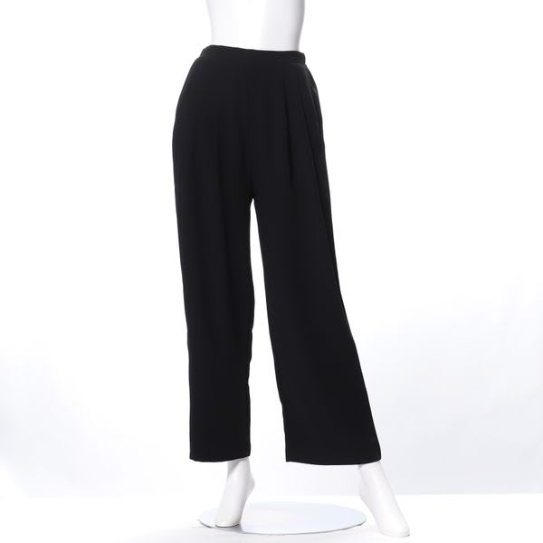 ストレートタックワイドパンツ