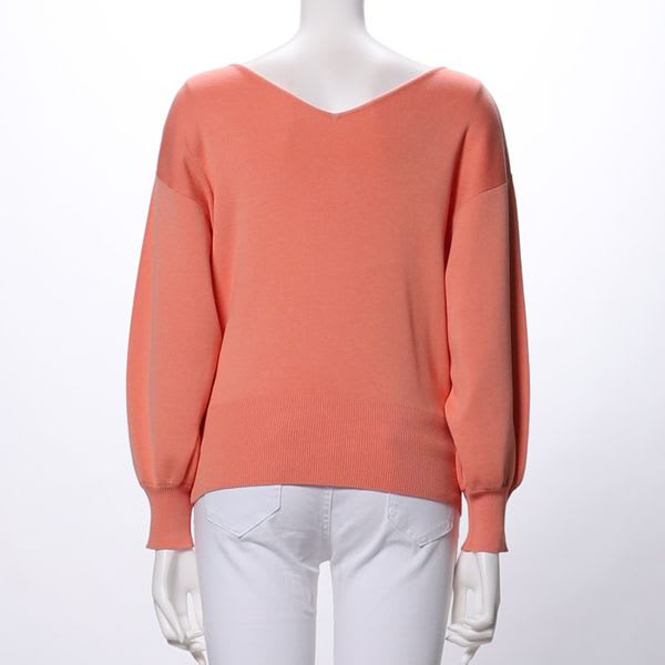 前後2WAYボリュームスリーブニット