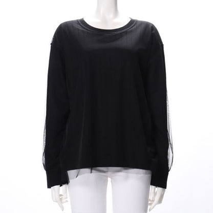 チュールレイヤードニット