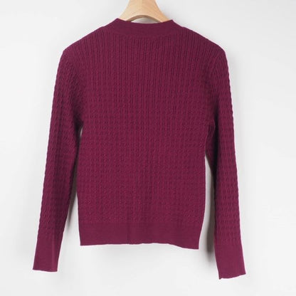 クルーネックシンプルニット