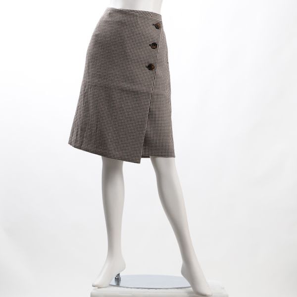 T/Rチェックラップ風スカート