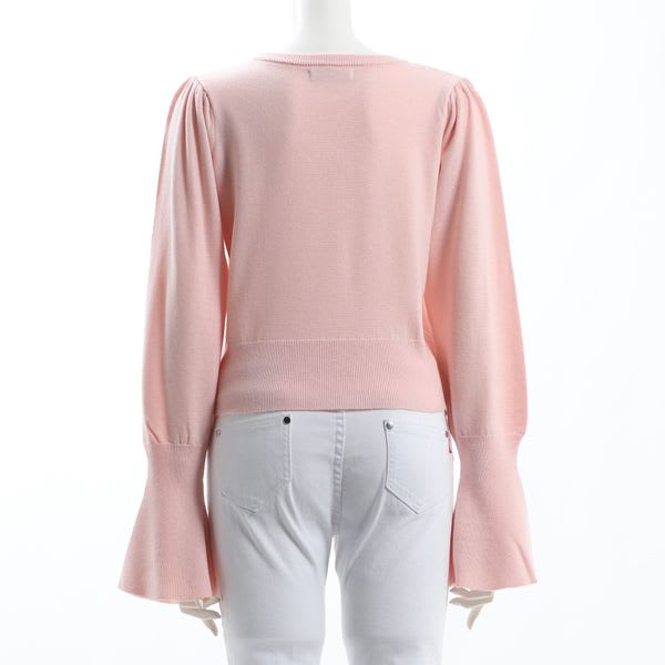 キャンディースリーブクルーネックニット