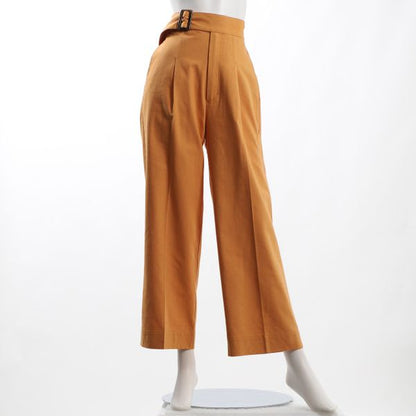 ウエストベルトワイドパンツ