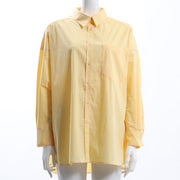 ドロップショルダー前開きシャツ