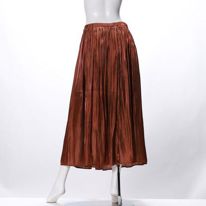 光沢感ギャザースカート