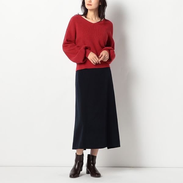 レース切り替えデザインスカート