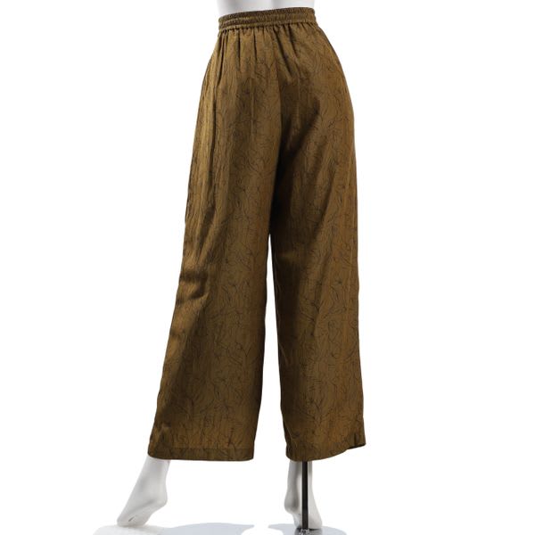 ラインプリントドロストワイドパンツ