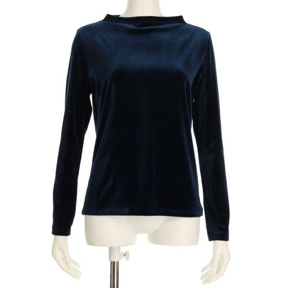 針抜きベロアオフネックカットソー