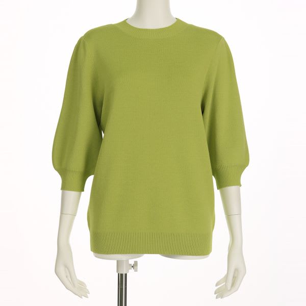 パフスリーブニット