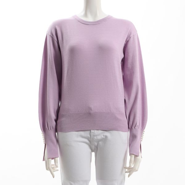 お袖スリットパールニット