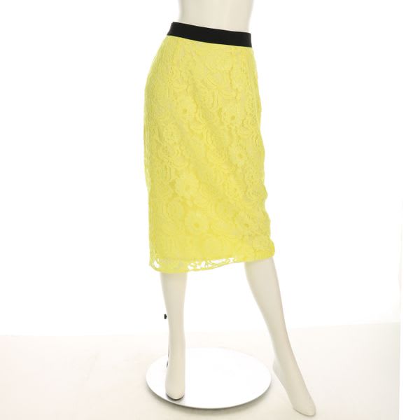 ダブルジップ総レースタイトスカート