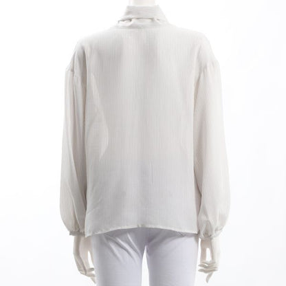 ボウタイデザインブラウス