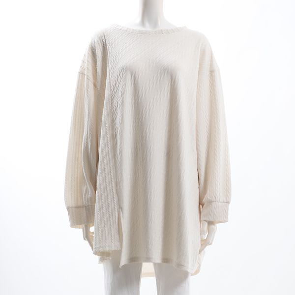 凹凸ジャカードプルオーバー