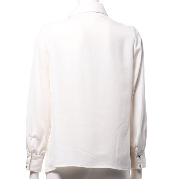 ボウタイカフス袖ブラウス