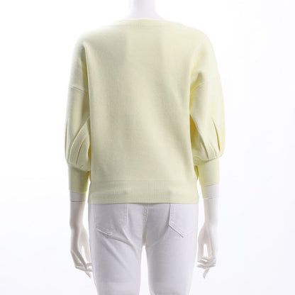 ふんわりお袖ボートネックニット