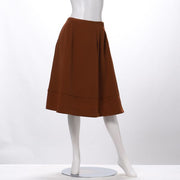 カルゼ調タックフレアスカート