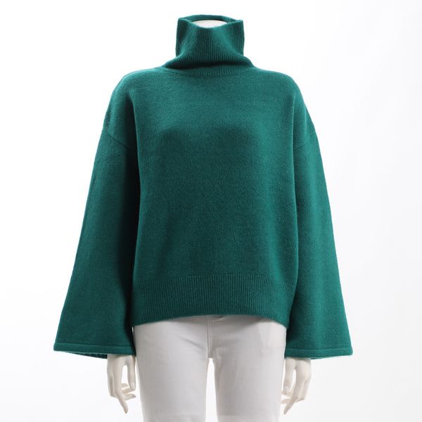 ドロップショルダーゆったりニット