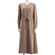 ドロストデザイン前開きワンピース