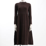 オフネックリブニットワンピース