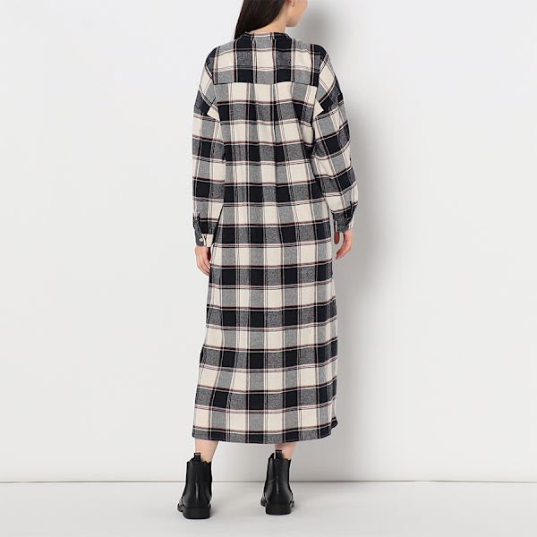 チェックシャツワンピース