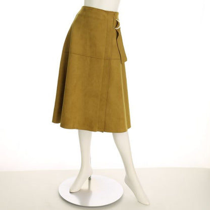 ベルトデザインフェイクスエードスカート